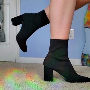 Black Sock Booties